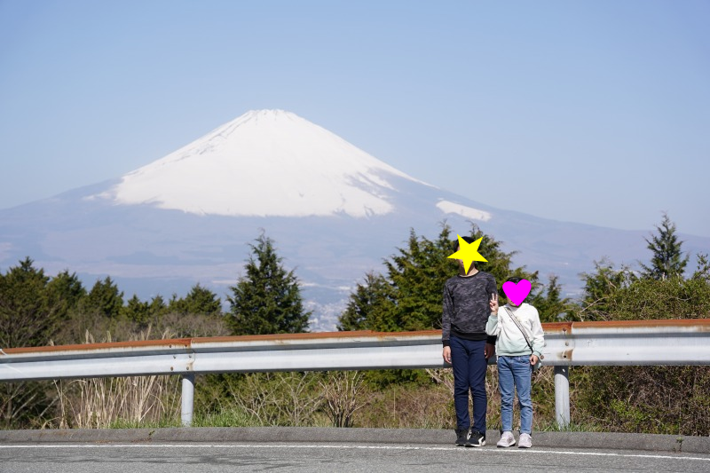 乙女峠からの富士山の写真