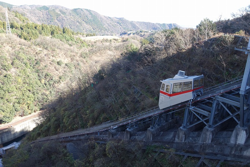 宮ケ瀬ダムのインクラインの写真