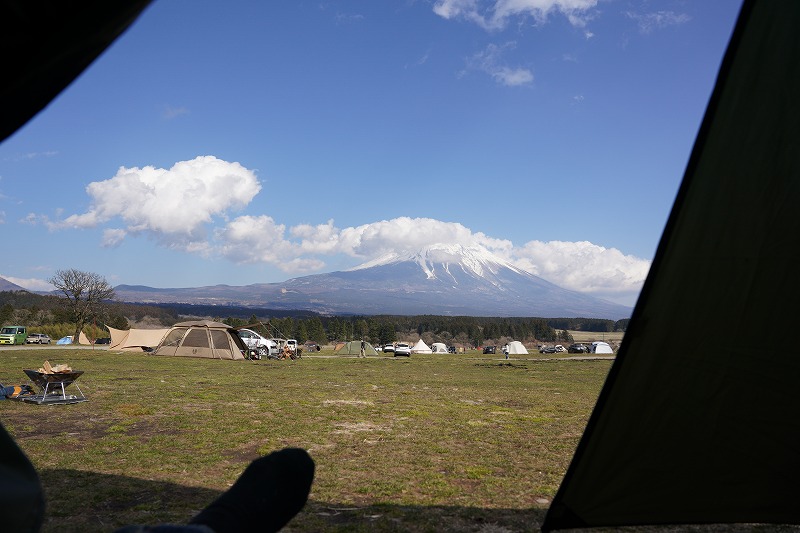 富士山を眺めた