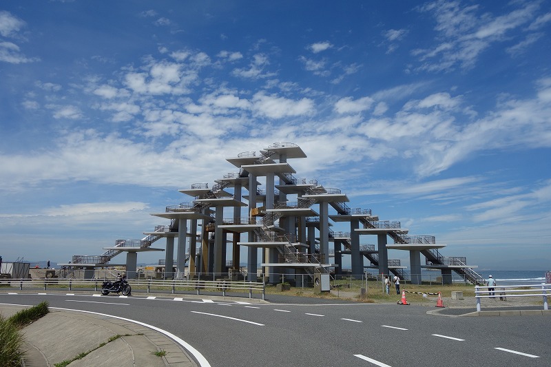 千葉ツーリングの記録 富津公園の展望台