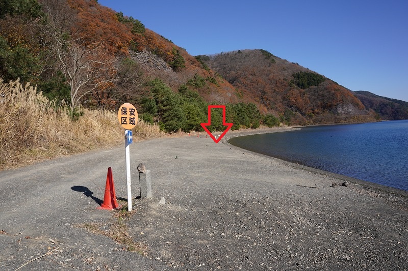 入って一番左側からの富士山