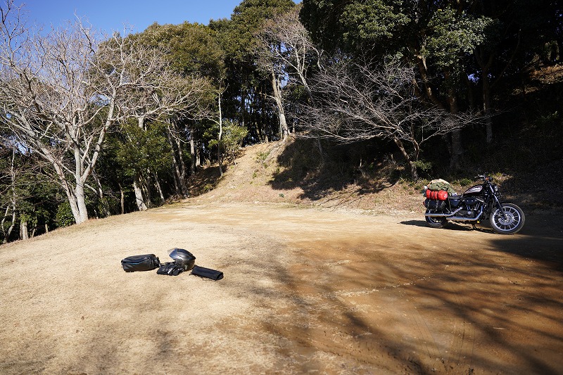 大原上布施オートキャンプ場へ：ツーリングキャンプ写真