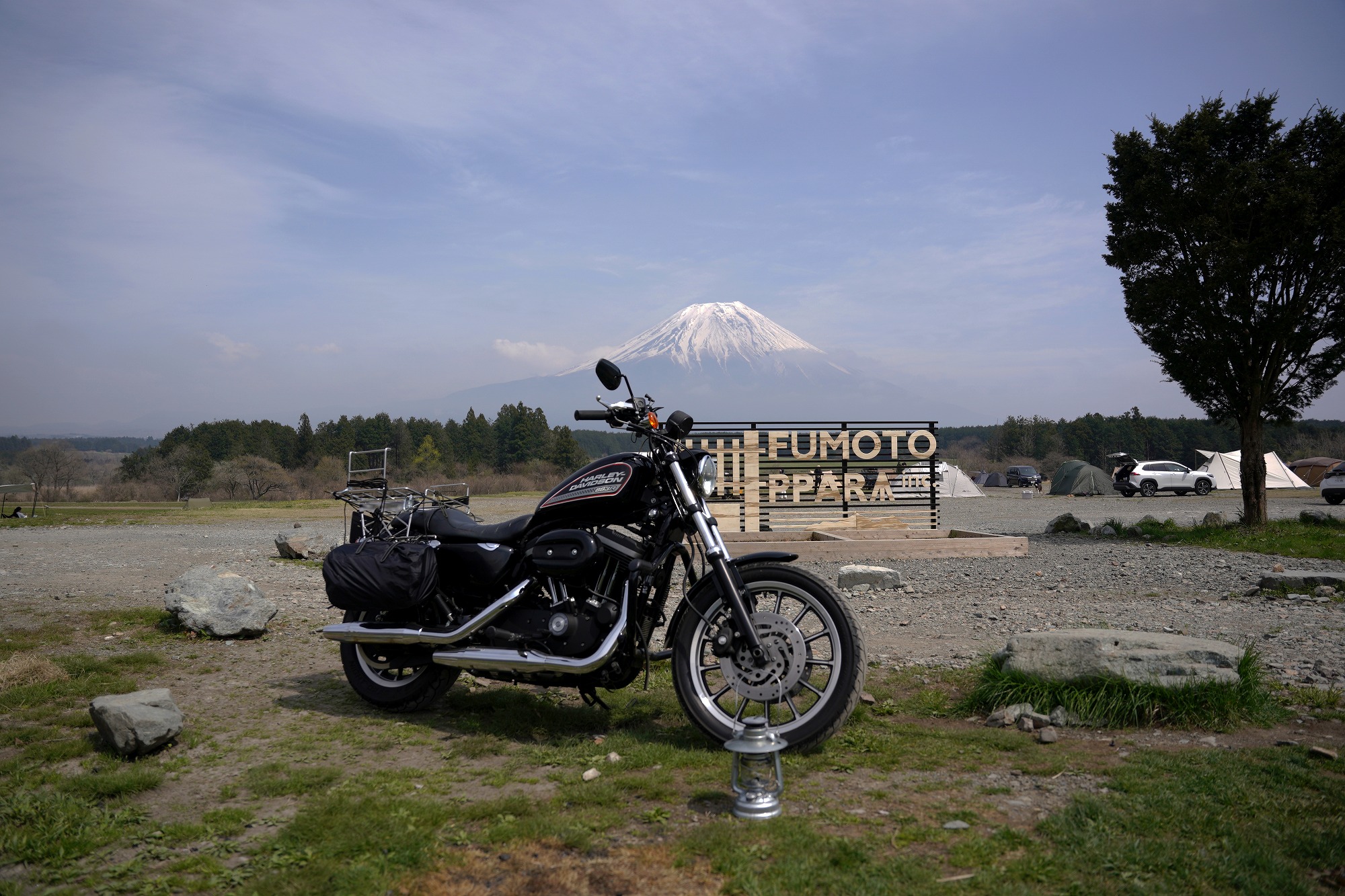 ふもとっぱらキャンプ場編：ツーリングキャンプ写真