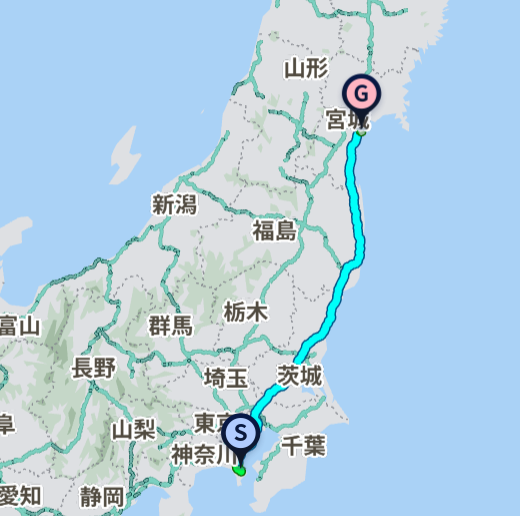北海道ツーリングのルート