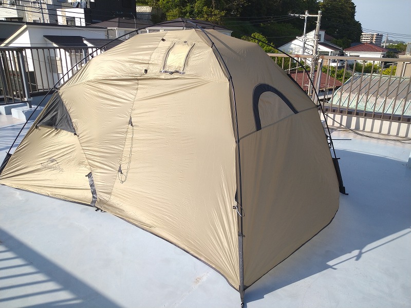 naturehike the hills solo テントの実際