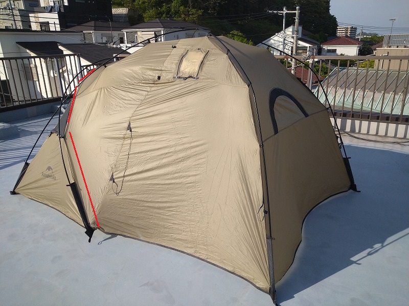 naturehike the hills solo テントの実際