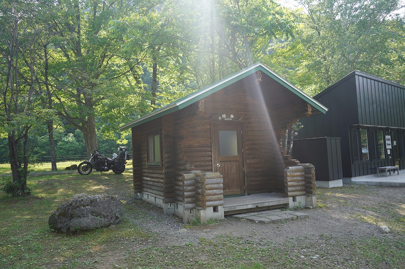 層雲峡オートキャンプ場のバンガロー
