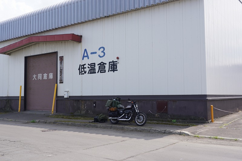 バイクを拭き拭き