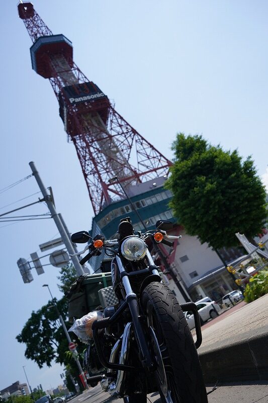 テレビ塔前にて