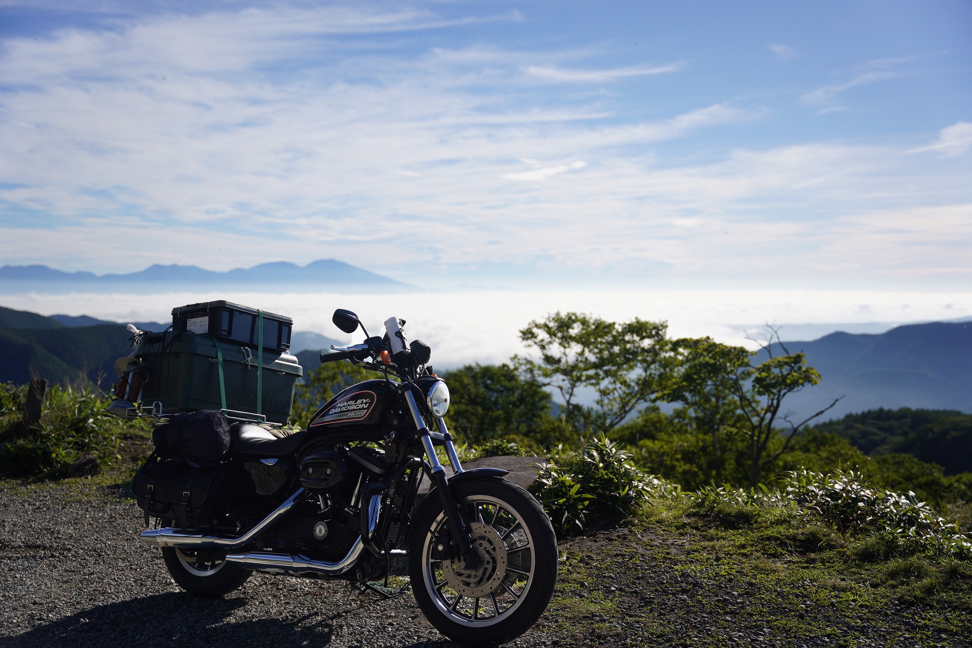 三峰展望台駐車場付近より