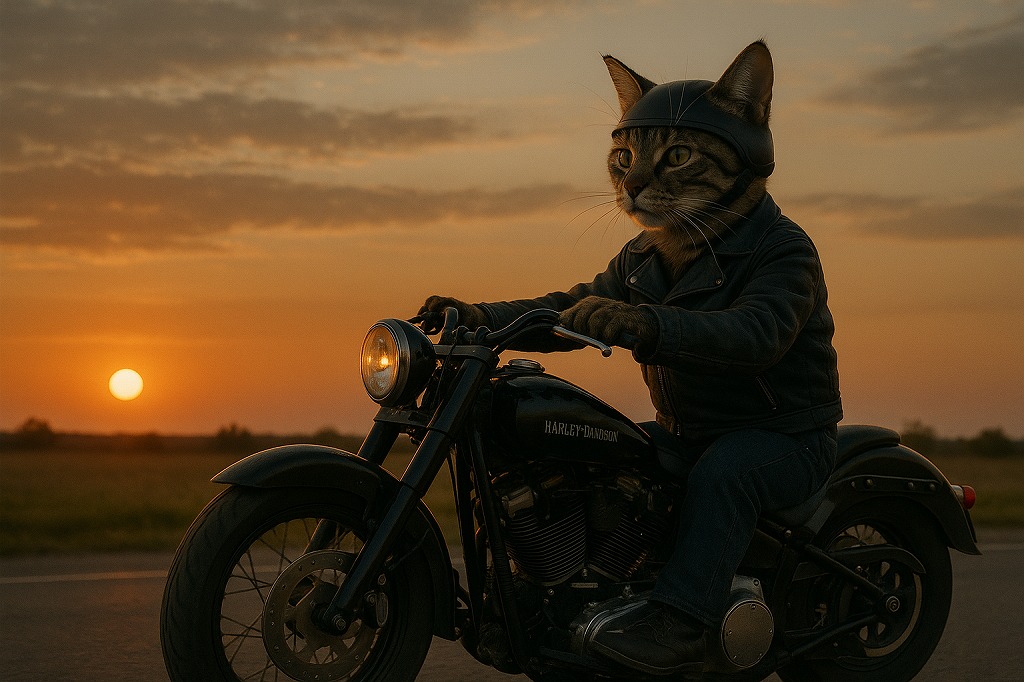猫とバイク