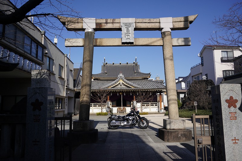 第零号 道開オートバイ神社 ツーリング風景写真
